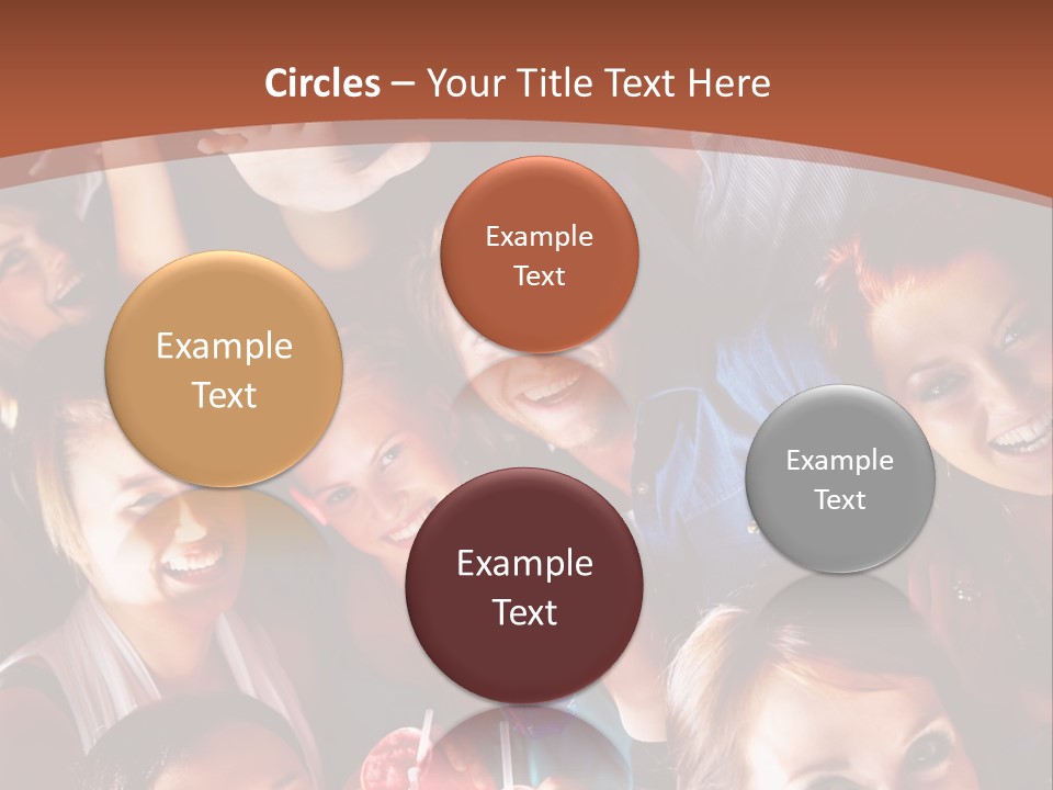 A Group Of People Are Posing For A Picture PowerPoint Template