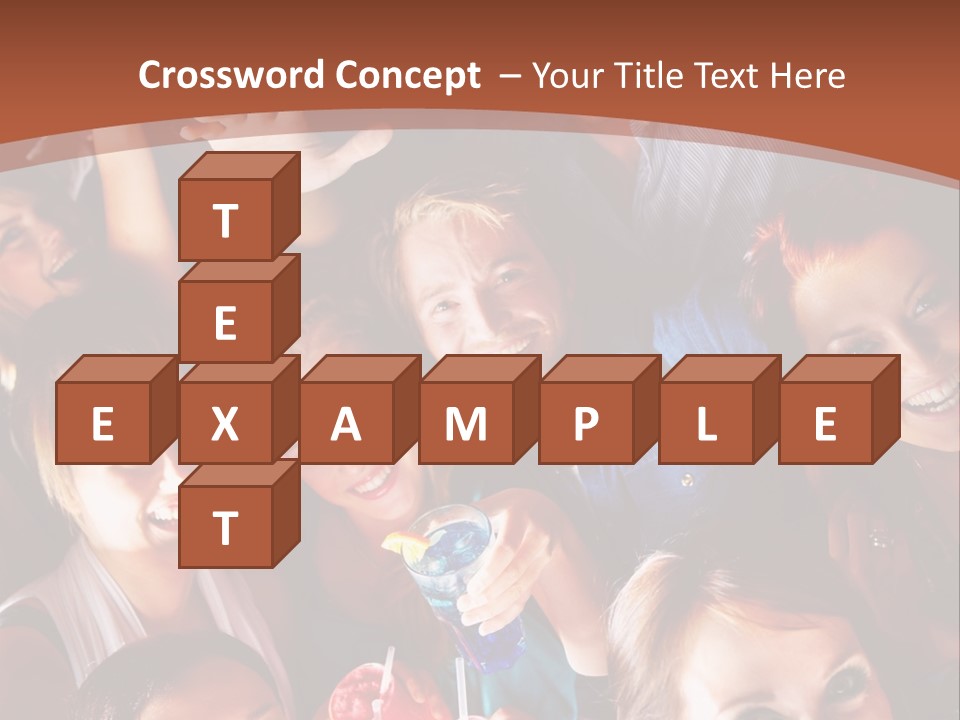 A Group Of People Are Posing For A Picture PowerPoint Template