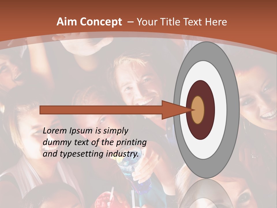 A Group Of People Are Posing For A Picture PowerPoint Template