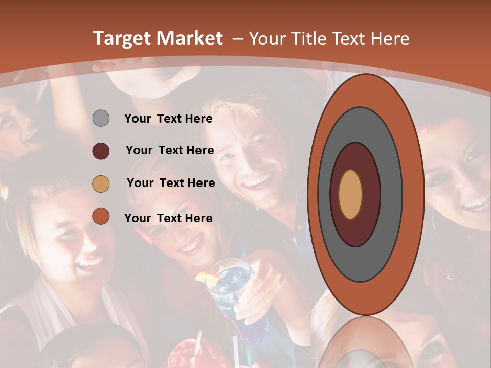 A Group Of People Are Posing For A Picture PowerPoint Template