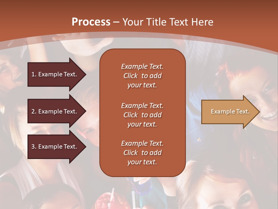 A Group Of People Are Posing For A Picture PowerPoint Template