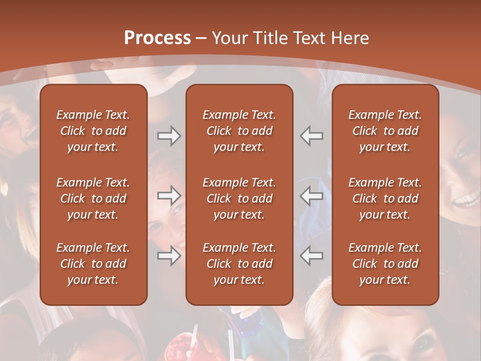 A Group Of People Are Posing For A Picture PowerPoint Template