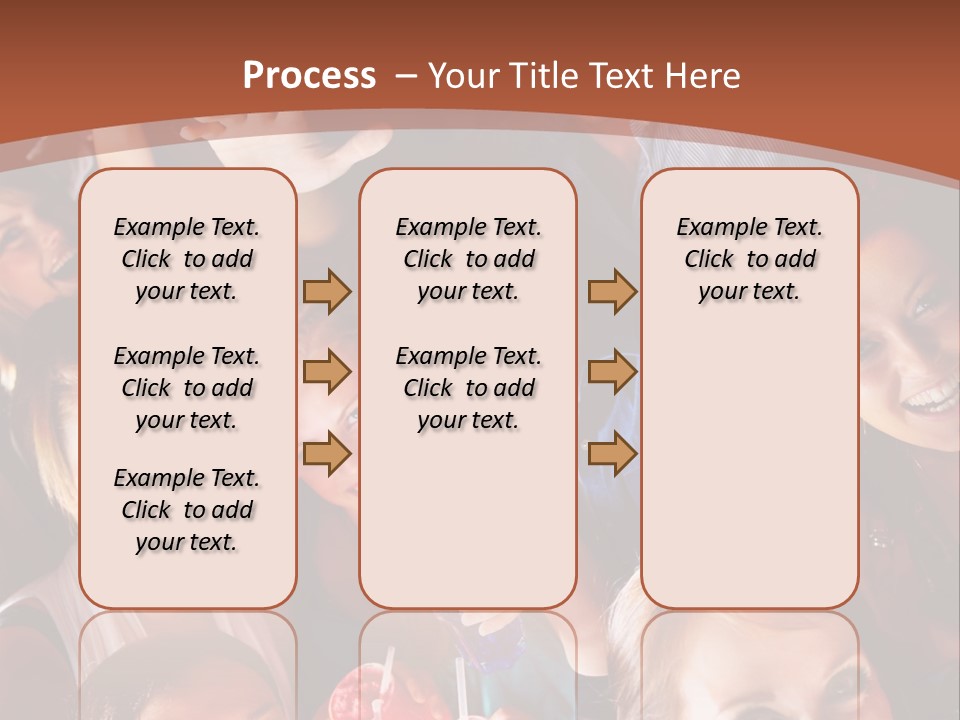 A Group Of People Are Posing For A Picture PowerPoint Template