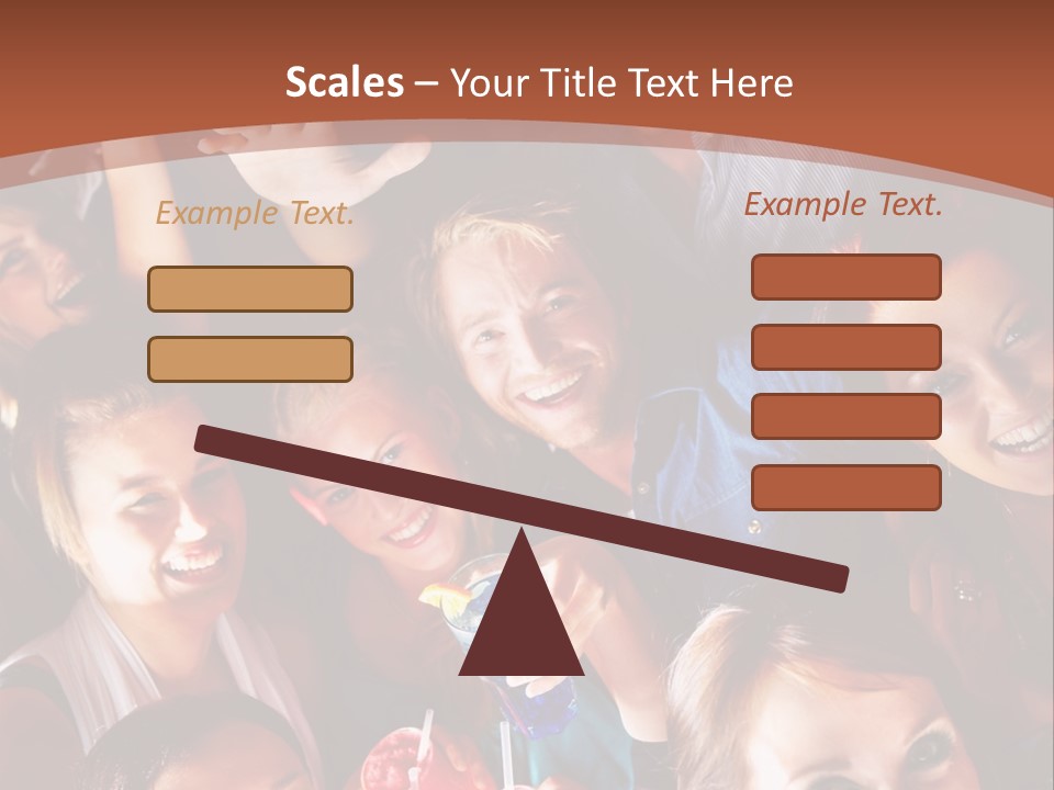 A Group Of People Are Posing For A Picture PowerPoint Template