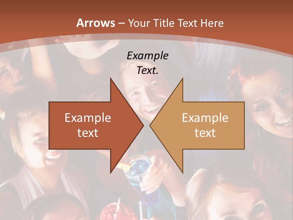 A Group Of People Are Posing For A Picture PowerPoint Template