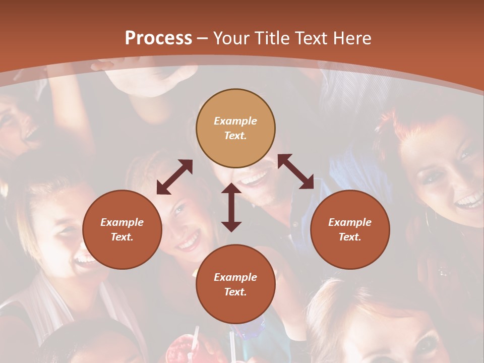 A Group Of People Are Posing For A Picture PowerPoint Template