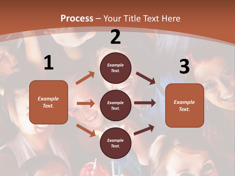 A Group Of People Are Posing For A Picture PowerPoint Template