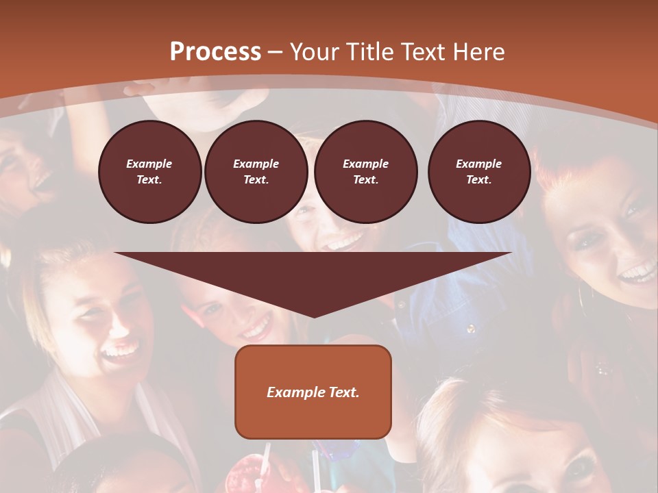 A Group Of People Are Posing For A Picture PowerPoint Template