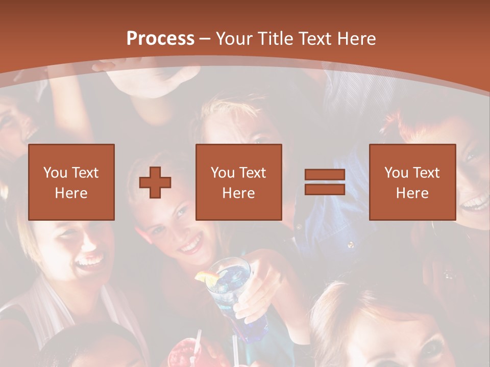 A Group Of People Are Posing For A Picture PowerPoint Template
