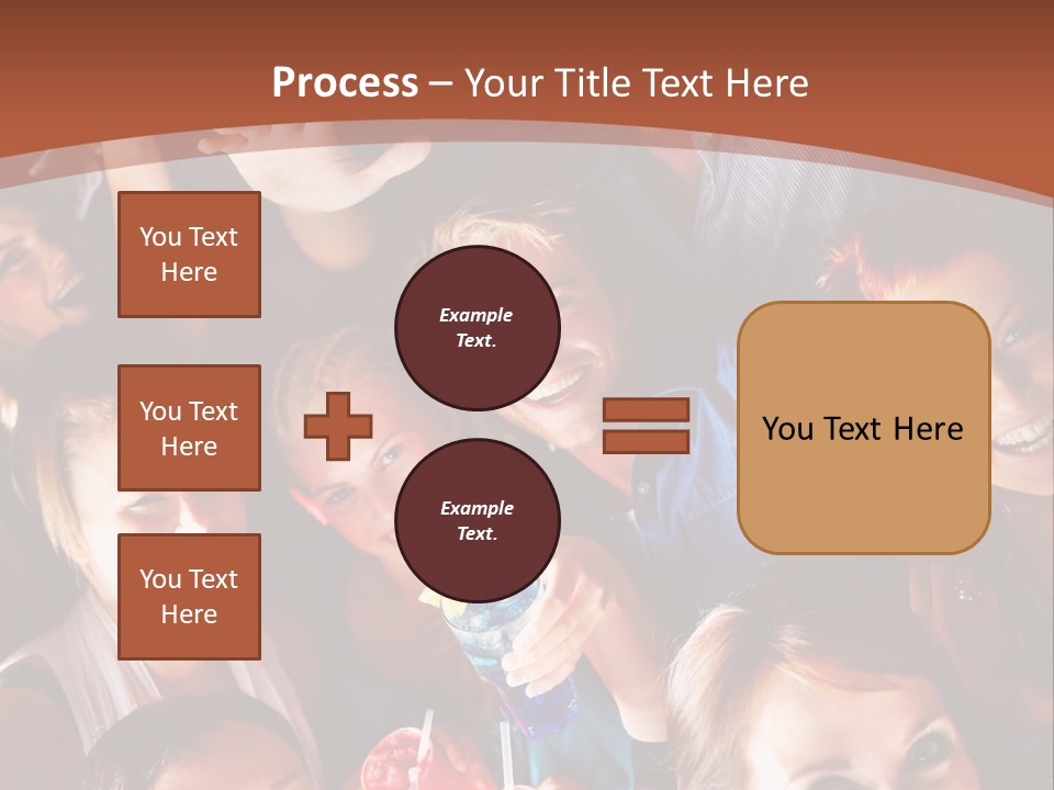 A Group Of People Are Posing For A Picture PowerPoint Template