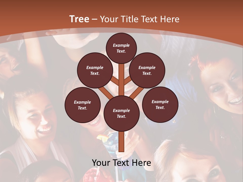 A Group Of People Are Posing For A Picture PowerPoint Template