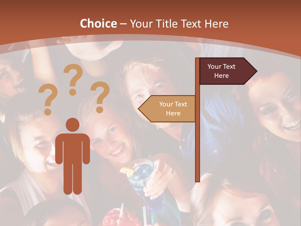 A Group Of People Are Posing For A Picture PowerPoint Template