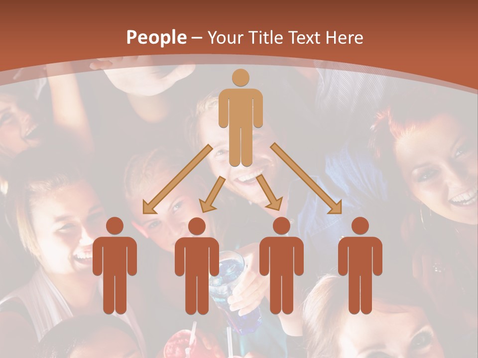A Group Of People Are Posing For A Picture PowerPoint Template