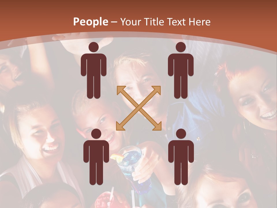 A Group Of People Are Posing For A Picture PowerPoint Template