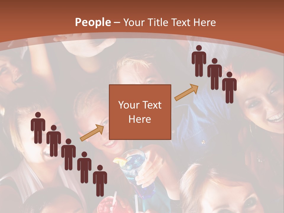 A Group Of People Are Posing For A Picture PowerPoint Template