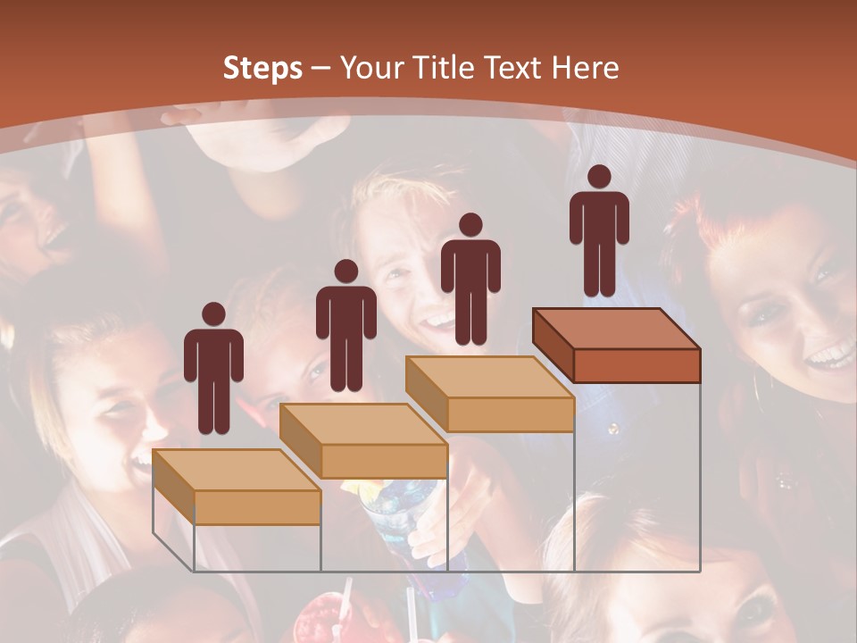 A Group Of People Are Posing For A Picture PowerPoint Template