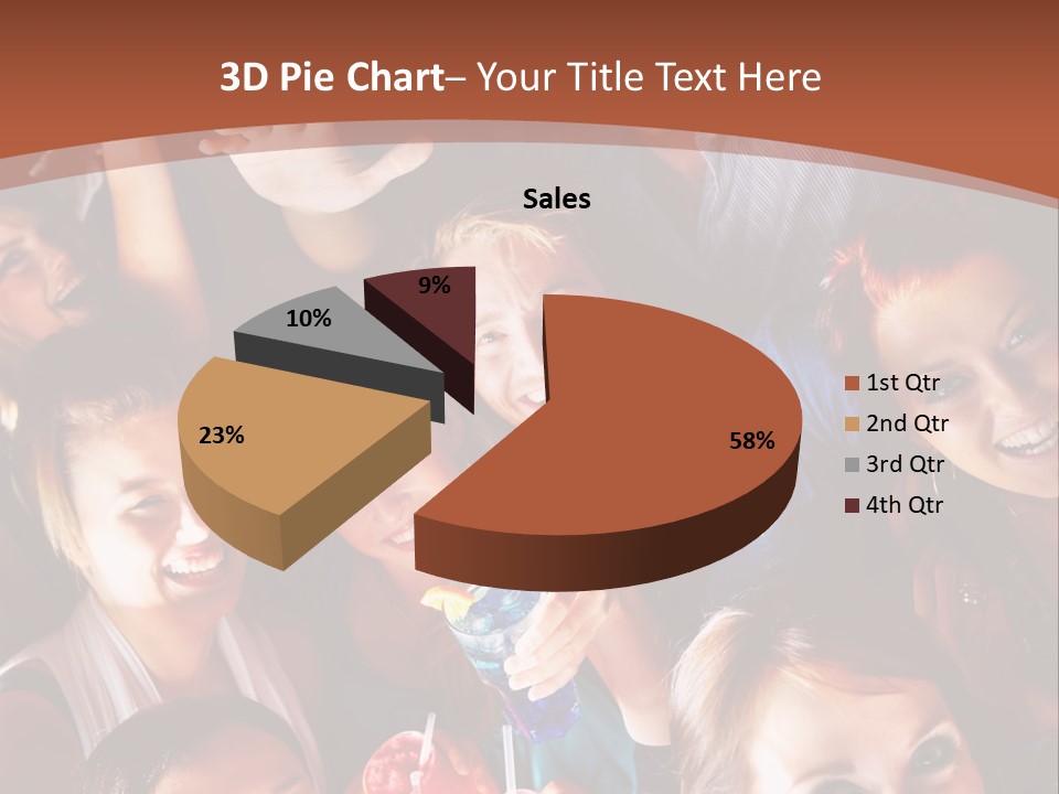 A Group Of People Are Posing For A Picture PowerPoint Template