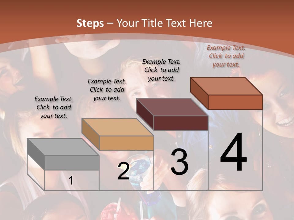 A Group Of People Are Posing For A Picture PowerPoint Template