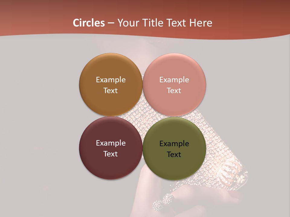 A Woman Holding A Cell Phone In Her Hand PowerPoint Template