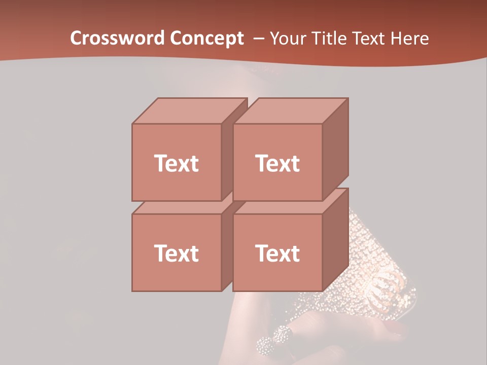 A Woman Holding A Cell Phone In Her Hand PowerPoint Template