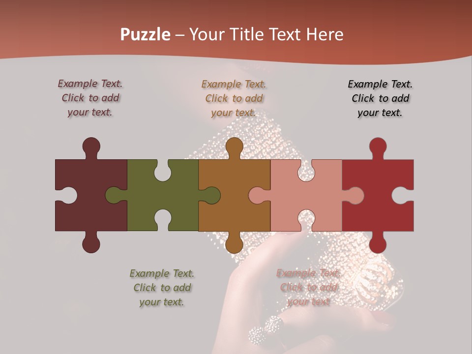 A Woman Holding A Cell Phone In Her Hand PowerPoint Template