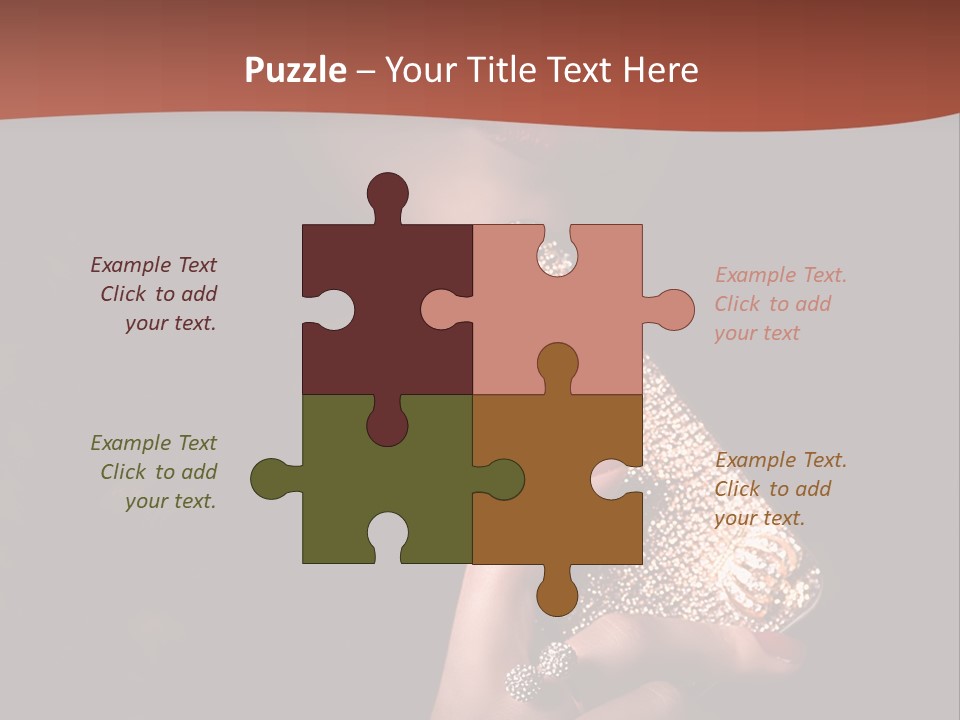 A Woman Holding A Cell Phone In Her Hand PowerPoint Template