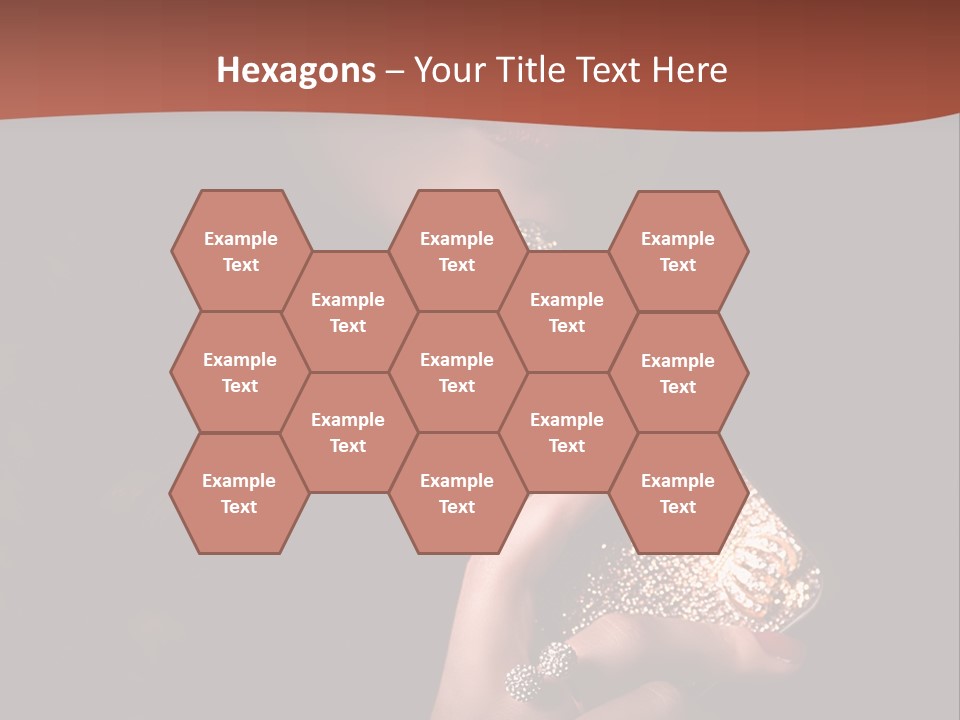 A Woman Holding A Cell Phone In Her Hand PowerPoint Template