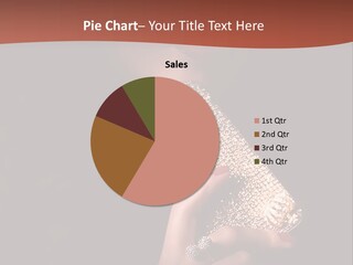 A Woman Holding A Cell Phone In Her Hand PowerPoint Template