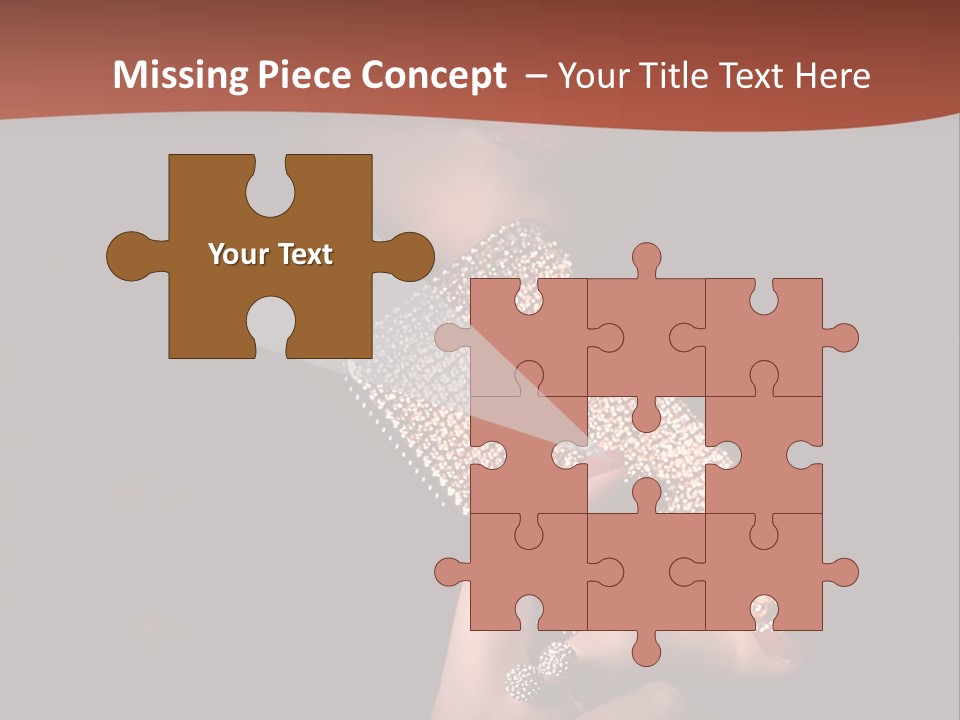 A Woman Holding A Cell Phone In Her Hand PowerPoint Template