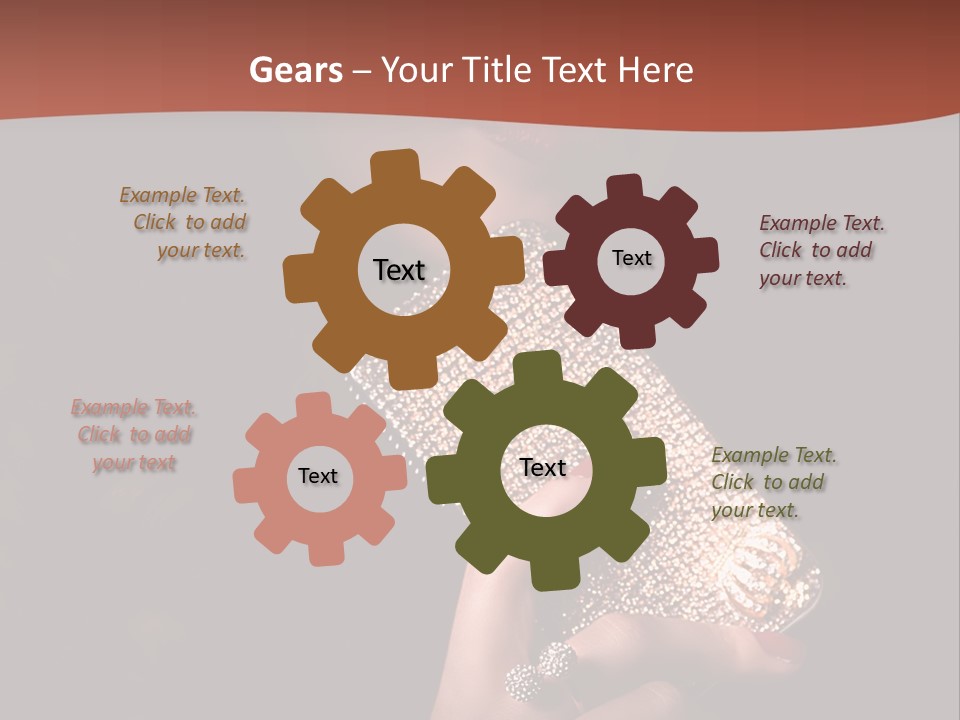 A Woman Holding A Cell Phone In Her Hand PowerPoint Template