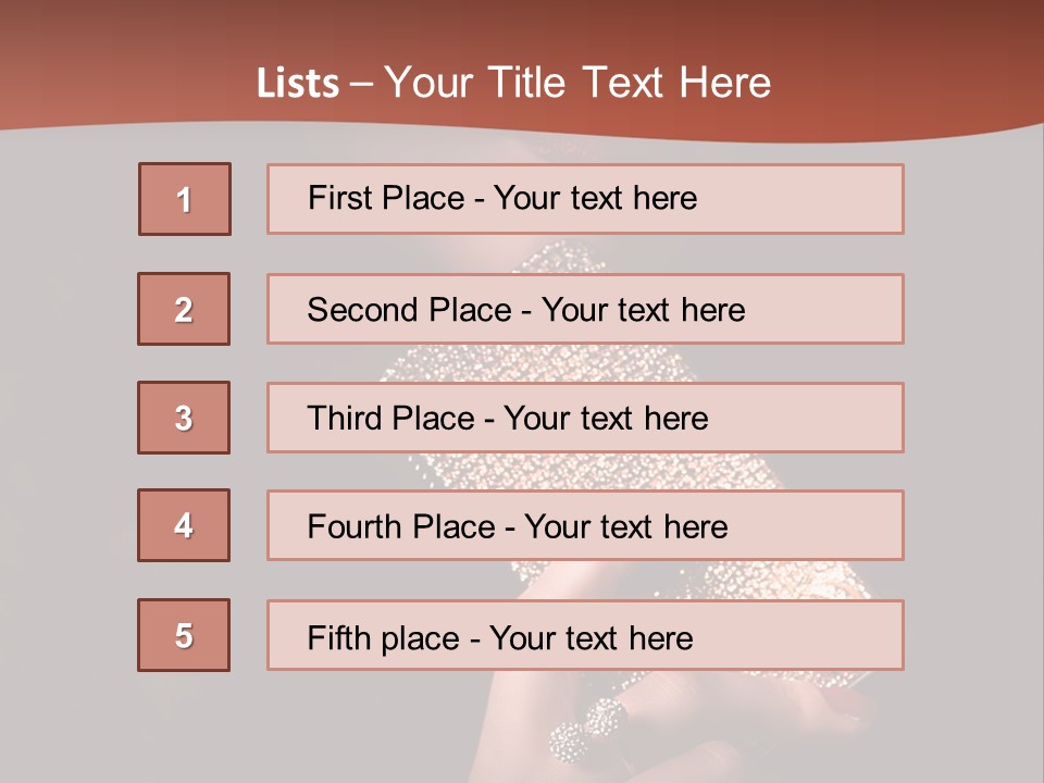 A Woman Holding A Cell Phone In Her Hand PowerPoint Template