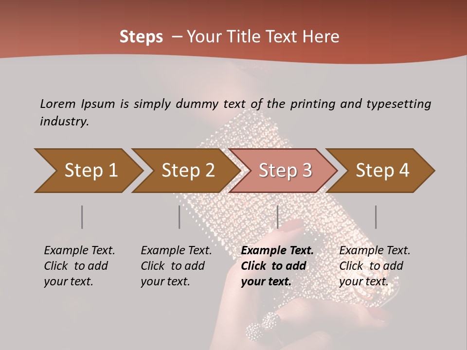 A Woman Holding A Cell Phone In Her Hand PowerPoint Template