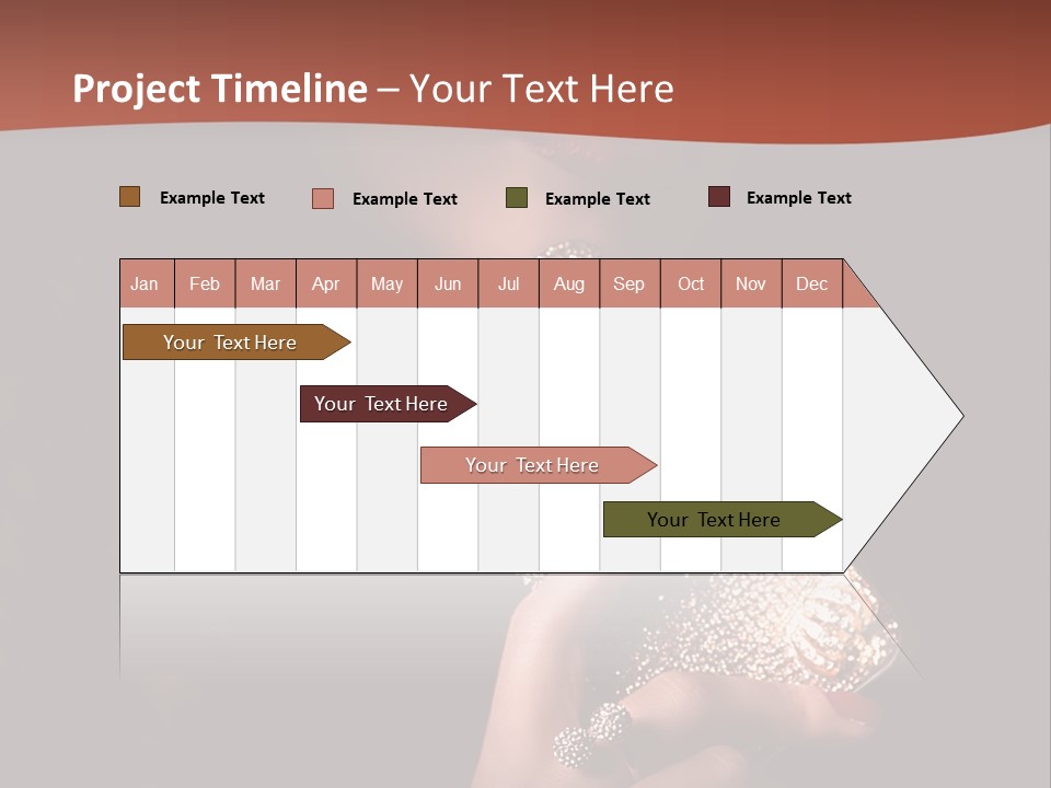 A Woman Holding A Cell Phone In Her Hand PowerPoint Template