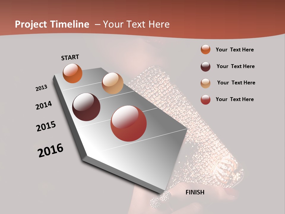 A Woman Holding A Cell Phone In Her Hand PowerPoint Template
