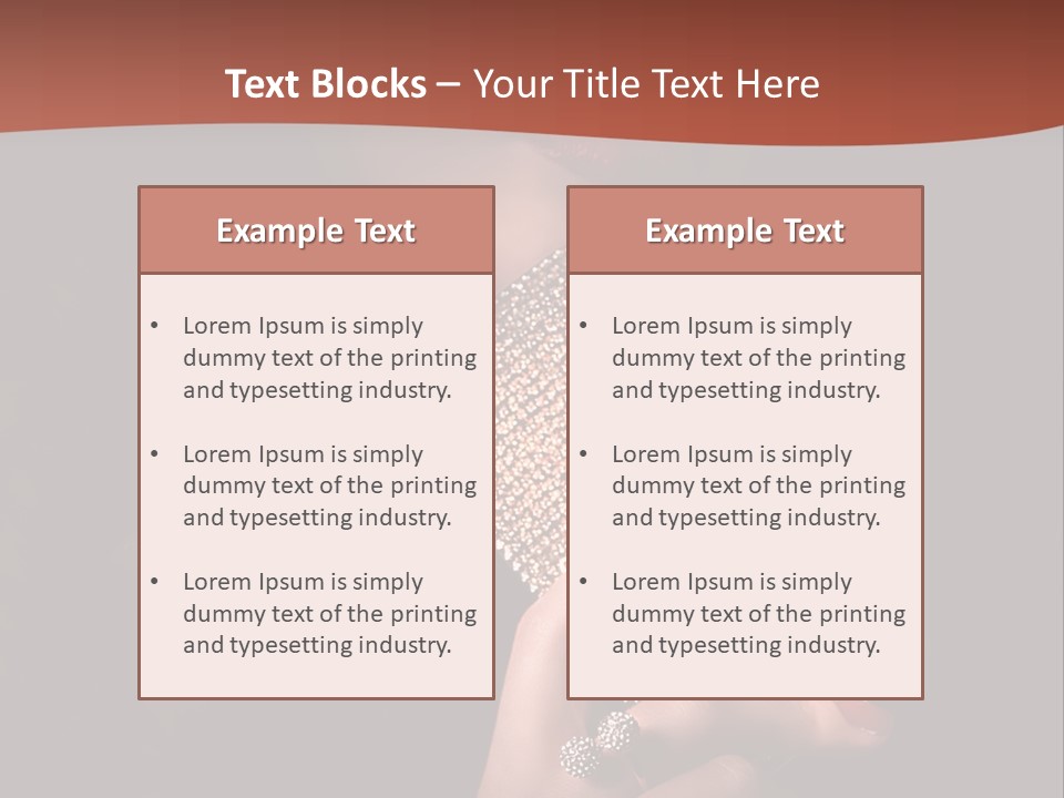 A Woman Holding A Cell Phone In Her Hand PowerPoint Template