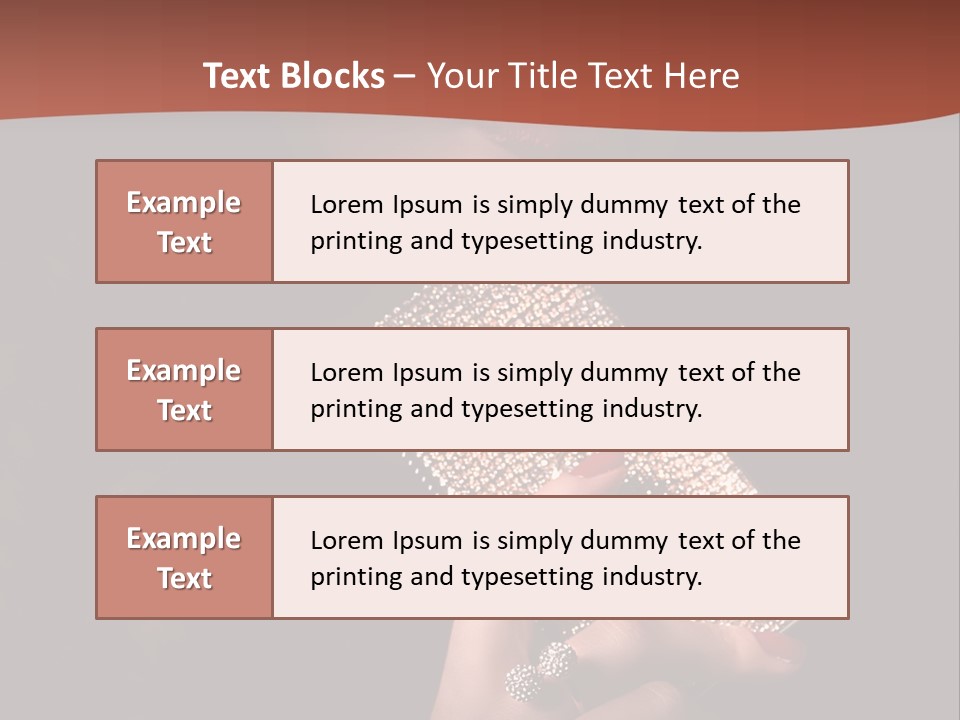 A Woman Holding A Cell Phone In Her Hand PowerPoint Template