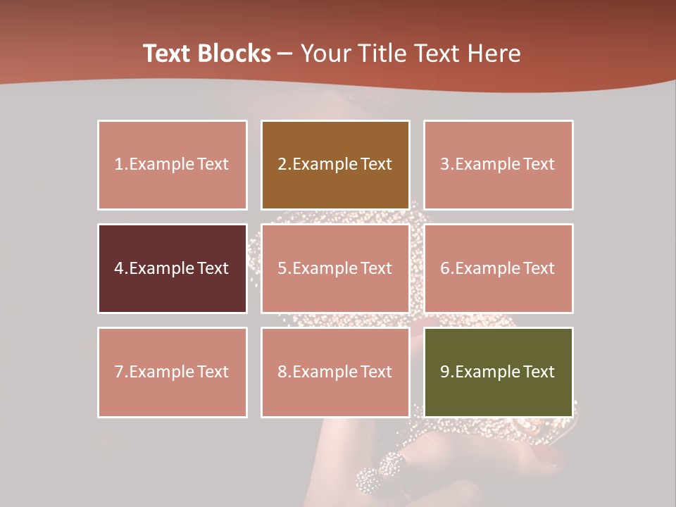 A Woman Holding A Cell Phone In Her Hand PowerPoint Template