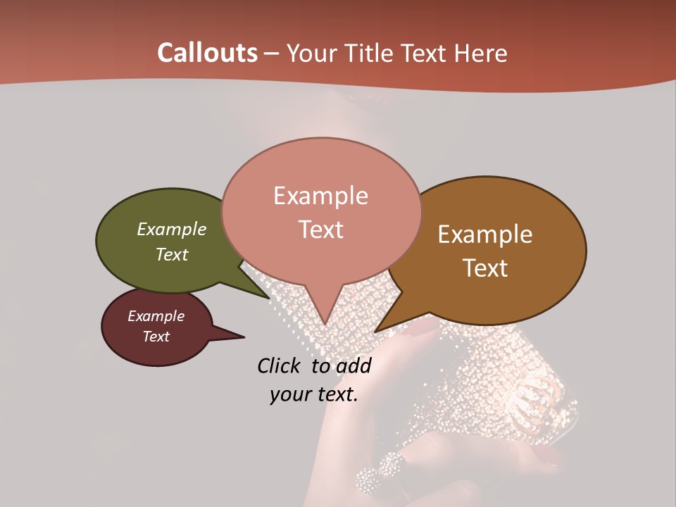 A Woman Holding A Cell Phone In Her Hand PowerPoint Template