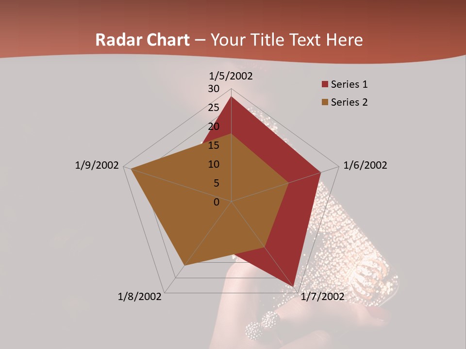 A Woman Holding A Cell Phone In Her Hand PowerPoint Template