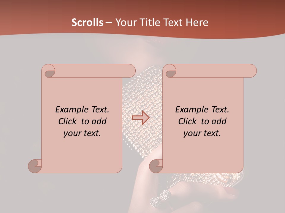 A Woman Holding A Cell Phone In Her Hand PowerPoint Template