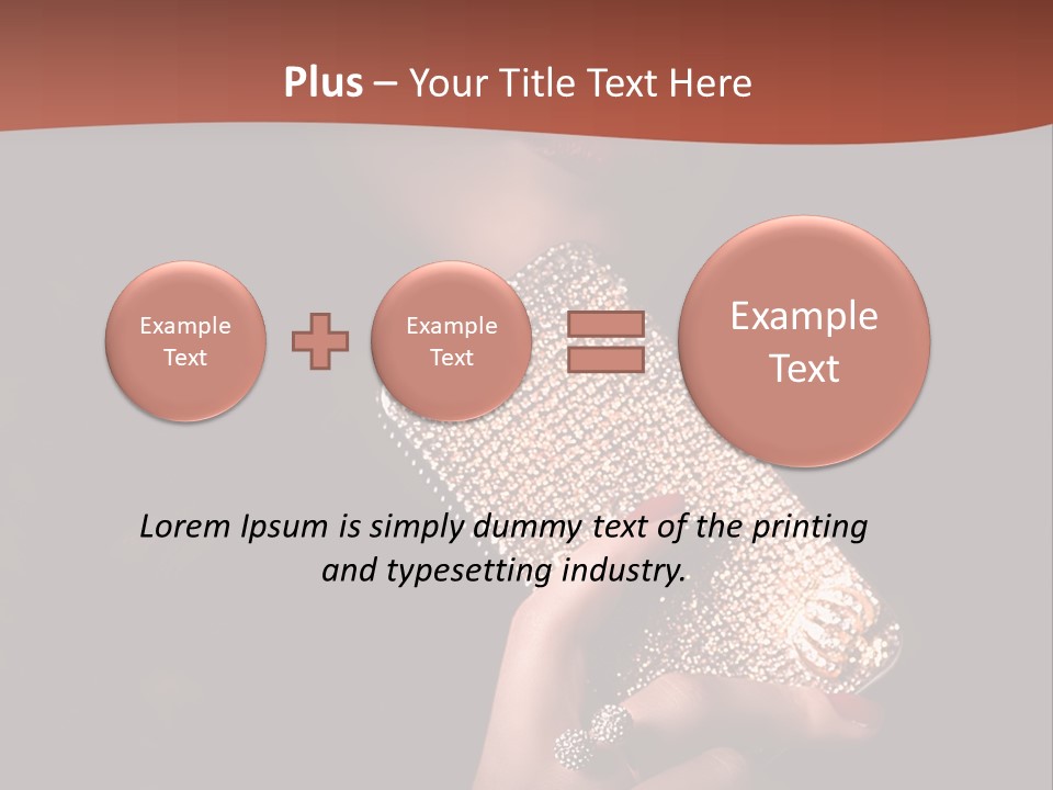 A Woman Holding A Cell Phone In Her Hand PowerPoint Template