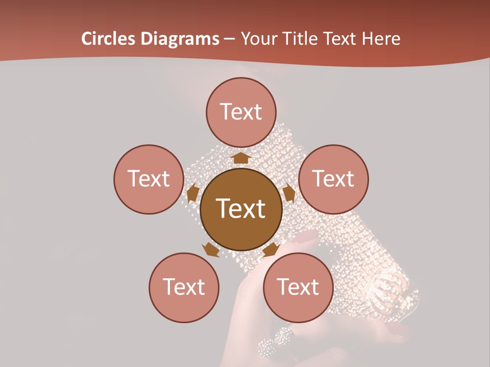 A Woman Holding A Cell Phone In Her Hand PowerPoint Template