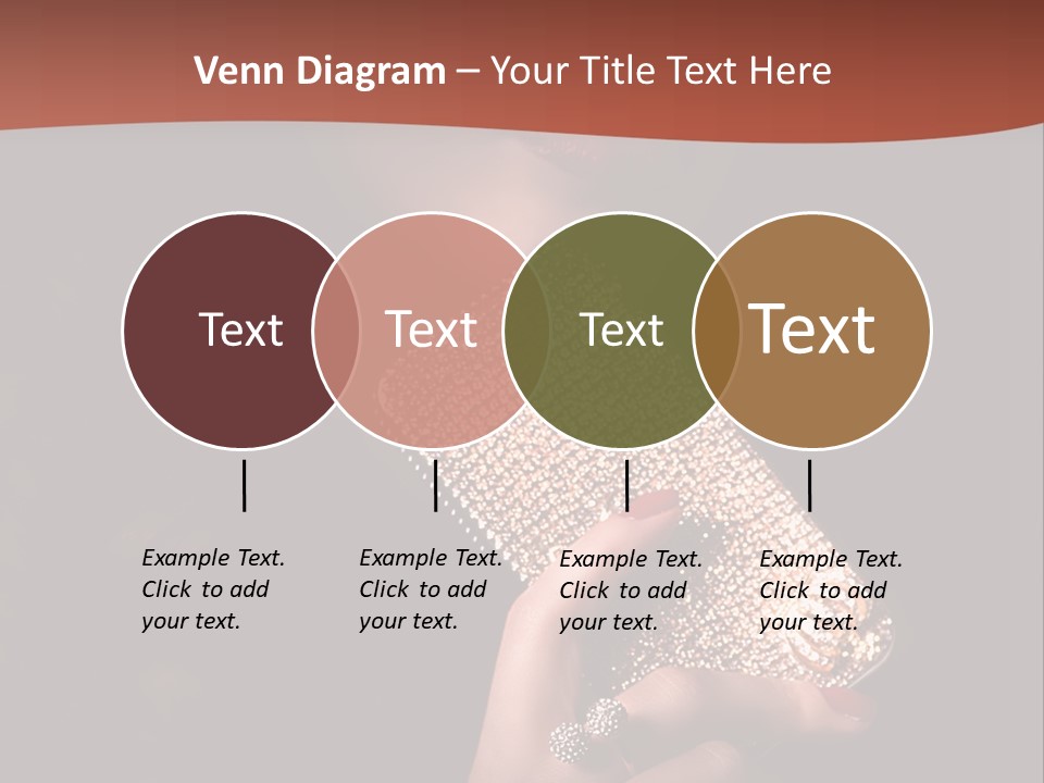 A Woman Holding A Cell Phone In Her Hand PowerPoint Template