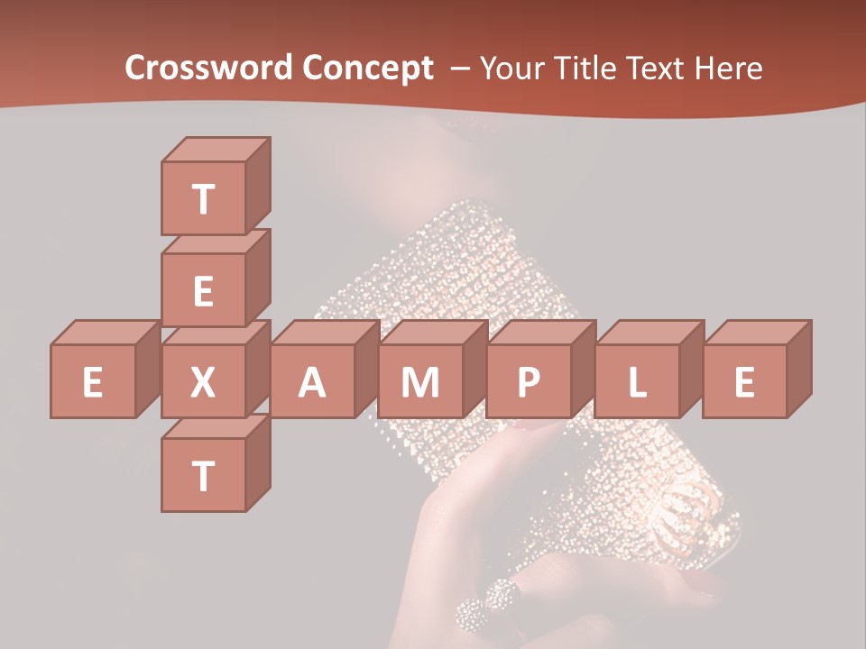 A Woman Holding A Cell Phone In Her Hand PowerPoint Template