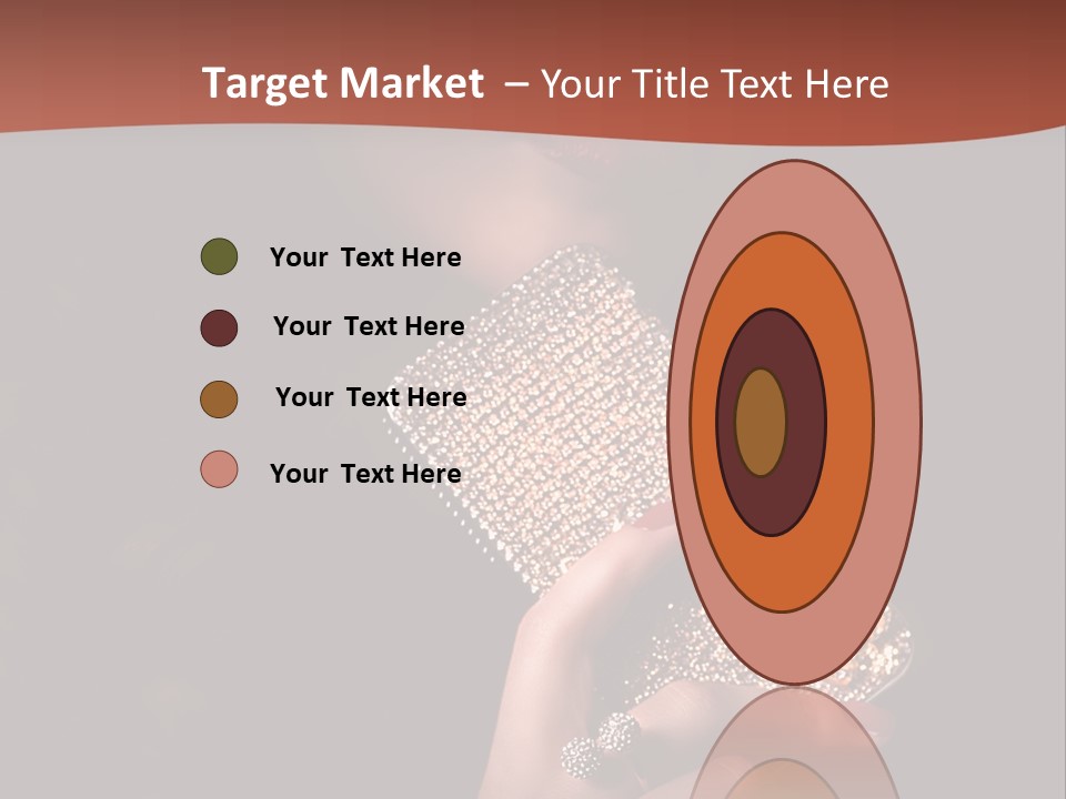 A Woman Holding A Cell Phone In Her Hand PowerPoint Template