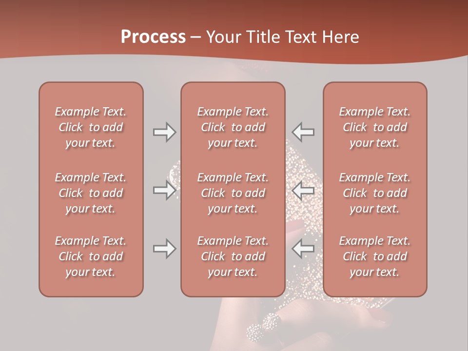 A Woman Holding A Cell Phone In Her Hand PowerPoint Template