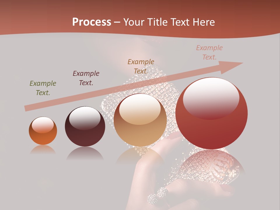 A Woman Holding A Cell Phone In Her Hand PowerPoint Template