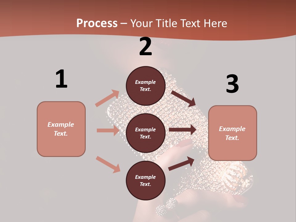 A Woman Holding A Cell Phone In Her Hand PowerPoint Template