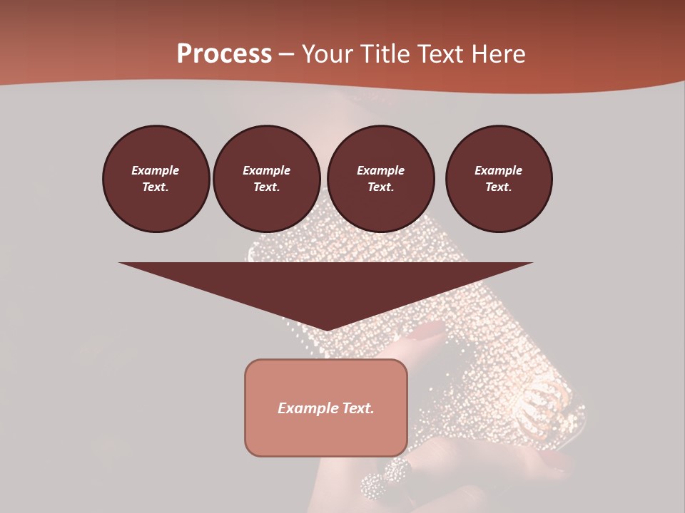 A Woman Holding A Cell Phone In Her Hand PowerPoint Template