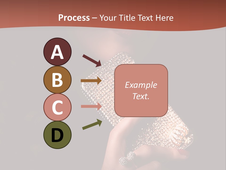 A Woman Holding A Cell Phone In Her Hand PowerPoint Template